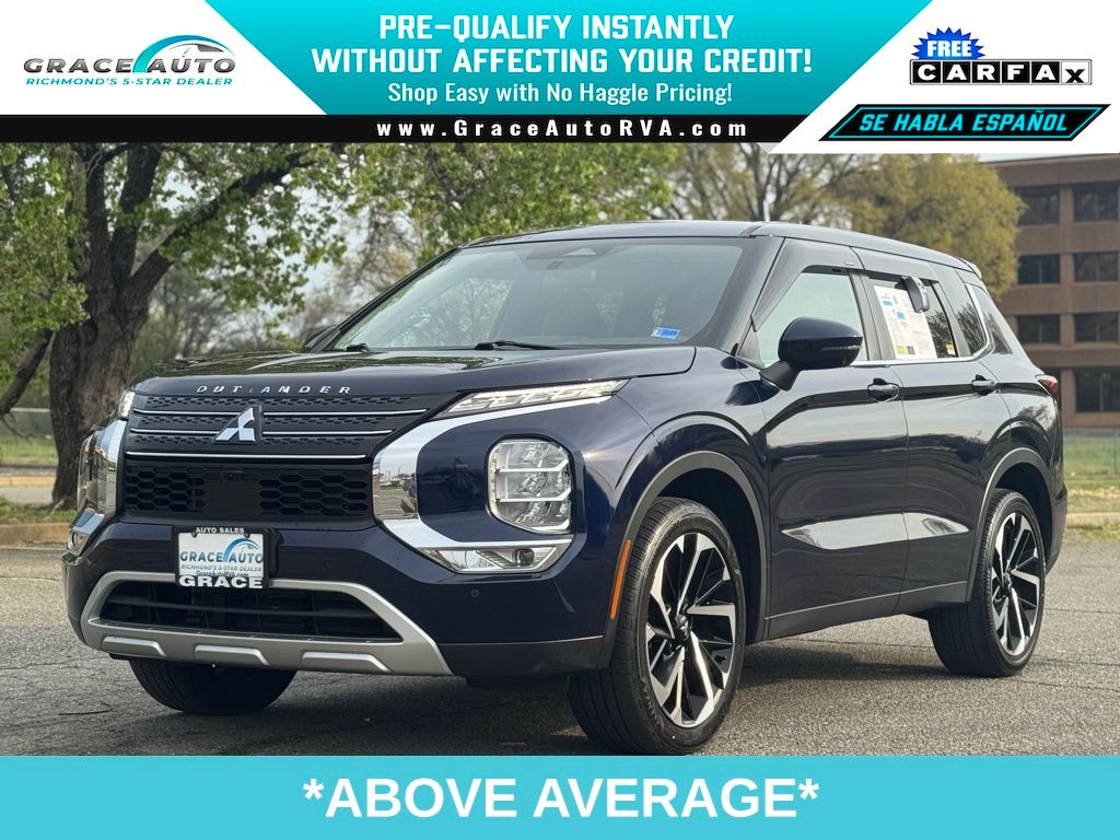 Cosmic Blue Metallic 2022 Mitsubishi Outlander SE S-AWC SUV / Crossover All-Wheel Drive Continuously Variable Transmission