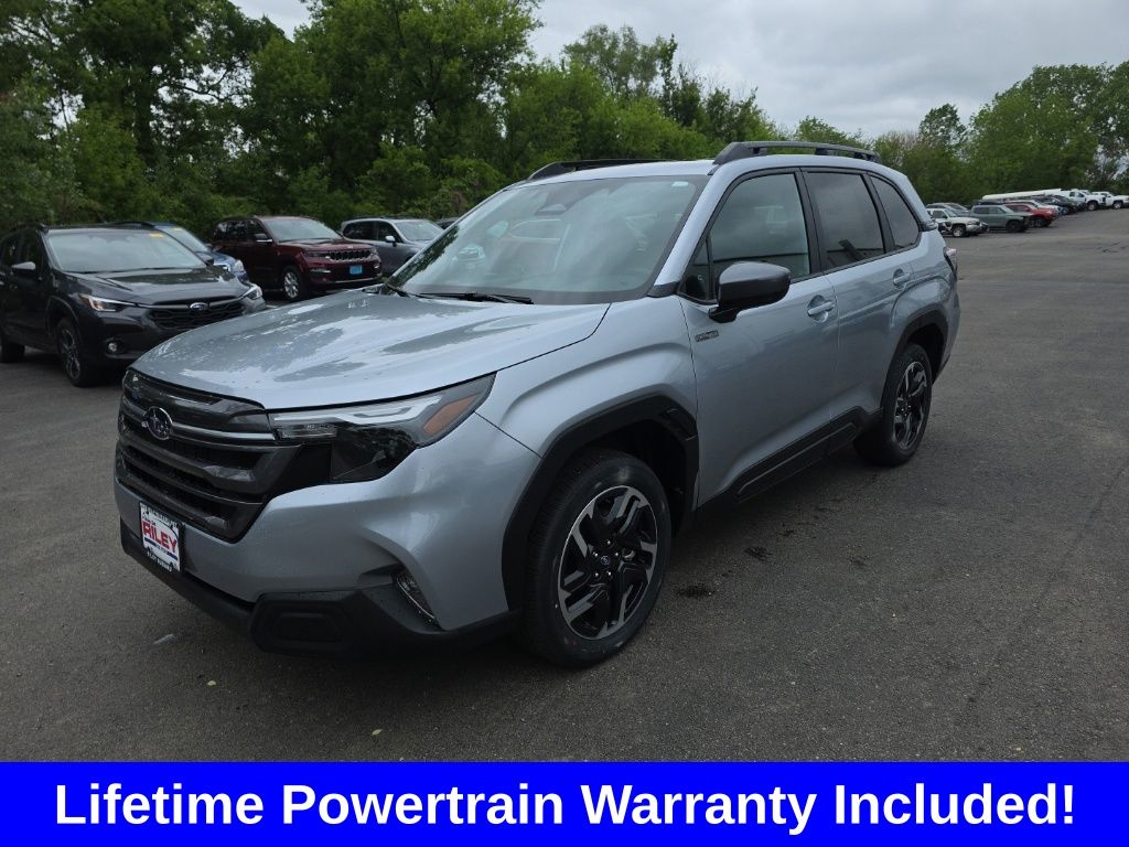 Ice Silver Metallic 2026 Subaru Forester Hybrid Premium AWD SUV / Crossover All-Wheel Drive Continuously Variable Transmission