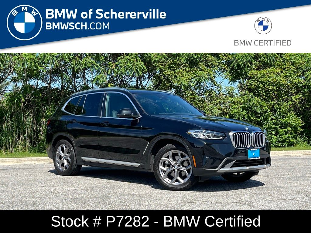 Black Sapphire Metallic 2024 BMW X3 SUV / Crossover All-Wheel Drive 8-Speed Automatic