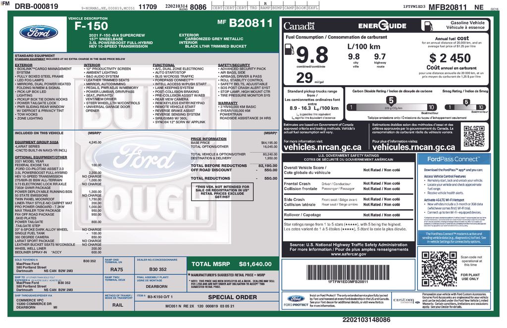 2021 Ford F-150 Lariat Gray at Phil Fitts Ford