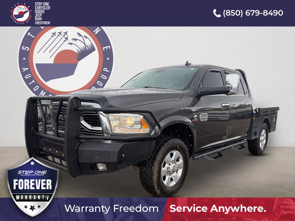 Gray (Granite Crystal Metallic Clearcoat) 2018 RAM 2500 Laramie Longhorn Crew Cab 4WD Pickup Truck Four-Wheel Drive 6-Speed Automatic