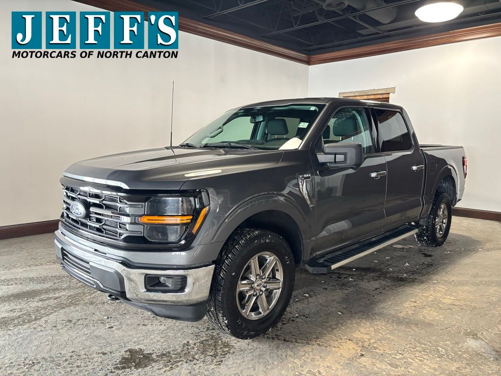 Carbonized Gray Metallic 2024 Ford F-150 XLT SuperCrew 4WD Pickup Truck Four-Wheel Drive Automatic