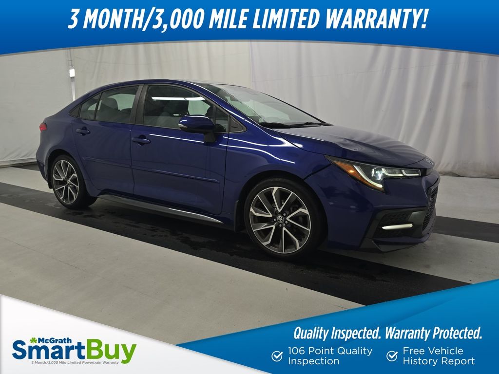 Blue 2021 Toyota Corolla SE FWD Sedan Front-Wheel Drive Continuously Variable Transmission