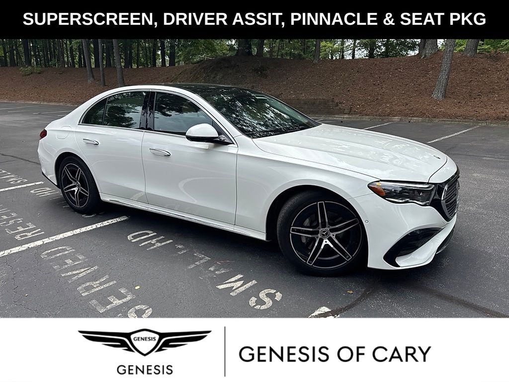 White 2025 Mercedes-Benz E-Class E 450 4MATIC Sedan All-Wheel Drive 9-Speed Automatic