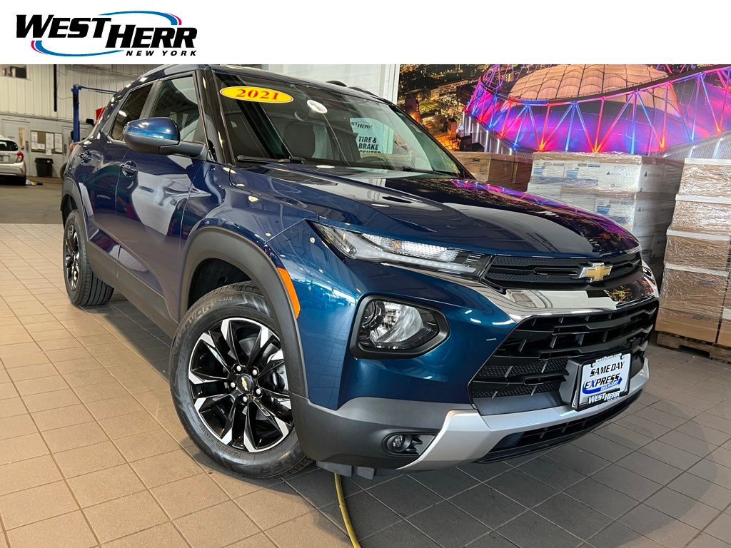 Pacific Blue Metallic 2021 Chevrolet Trailblazer LT FWD SUV / Crossover Front-Wheel Drive Continuously Variable Transmission