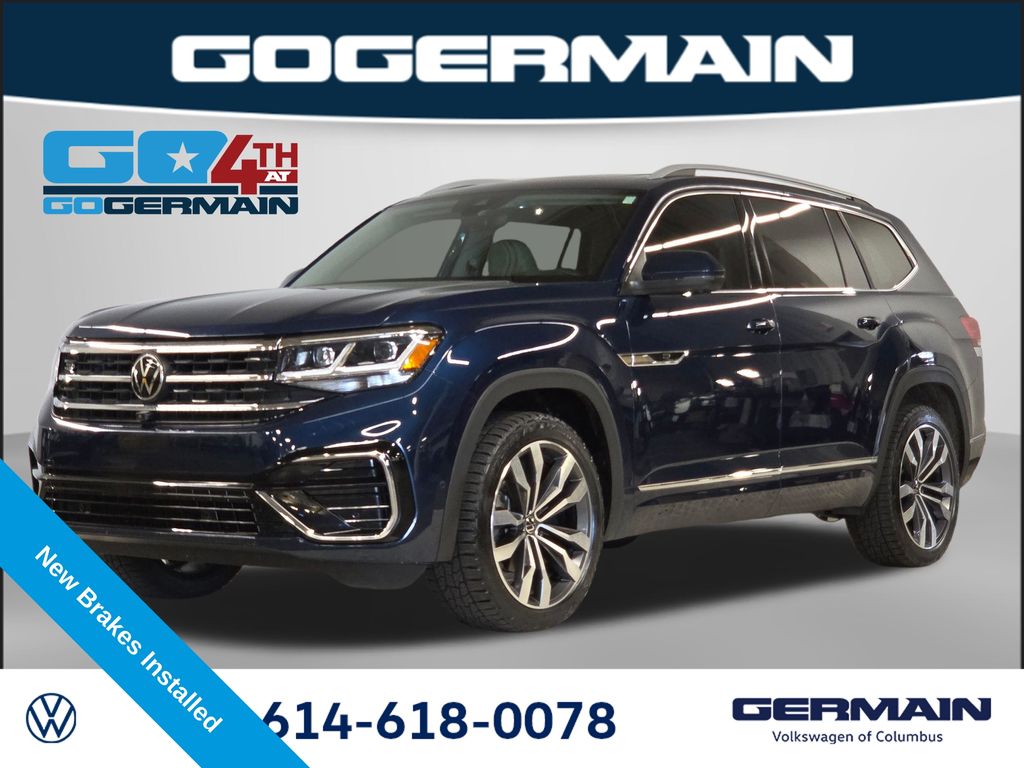 Blue Metallic 2021 Volkswagen Atlas SUV / Crossover All-Wheel Drive 8-Speed Automatic