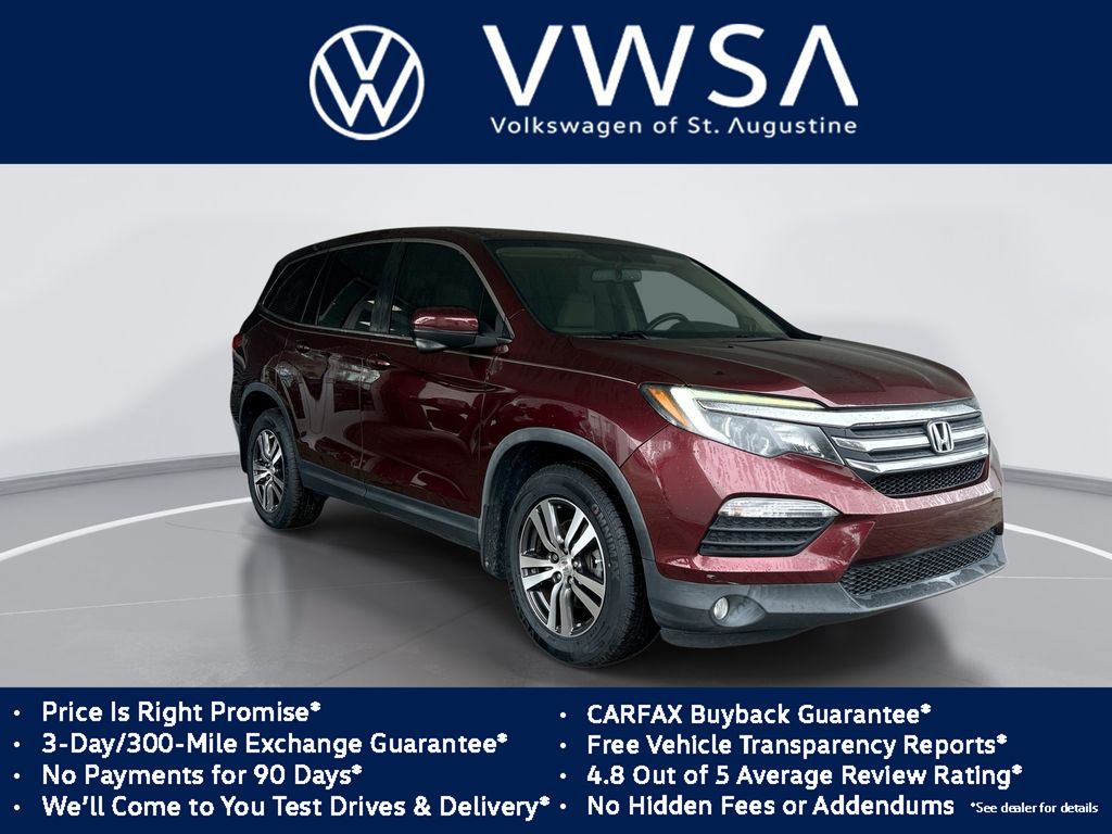 Red (Deep Scarlet Pearl) 2018 Honda Pilot EX-L FWD SUV / Crossover Front-Wheel Drive 6-Speed Automatic