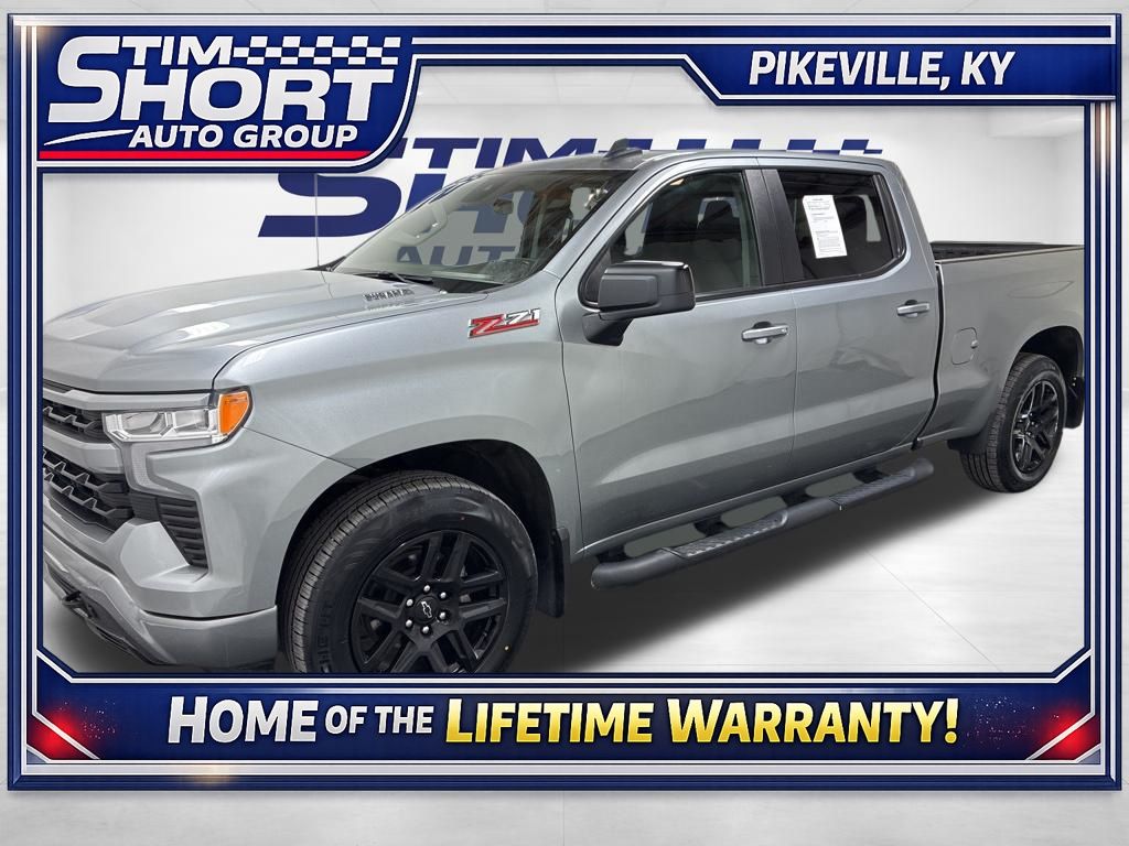 Gray 2024 Chevrolet Silverado 1500 RST Crew Cab 4WD Pickup Truck Four-Wheel Drive Automatic