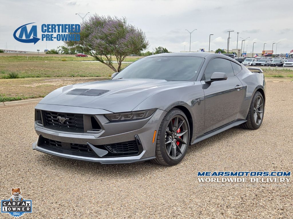 Carbonized Gray Metallic 2025 Ford Mustang Dark Horse Fastback RWD Coupe Rear-Wheel Drive 6-Speed Manual