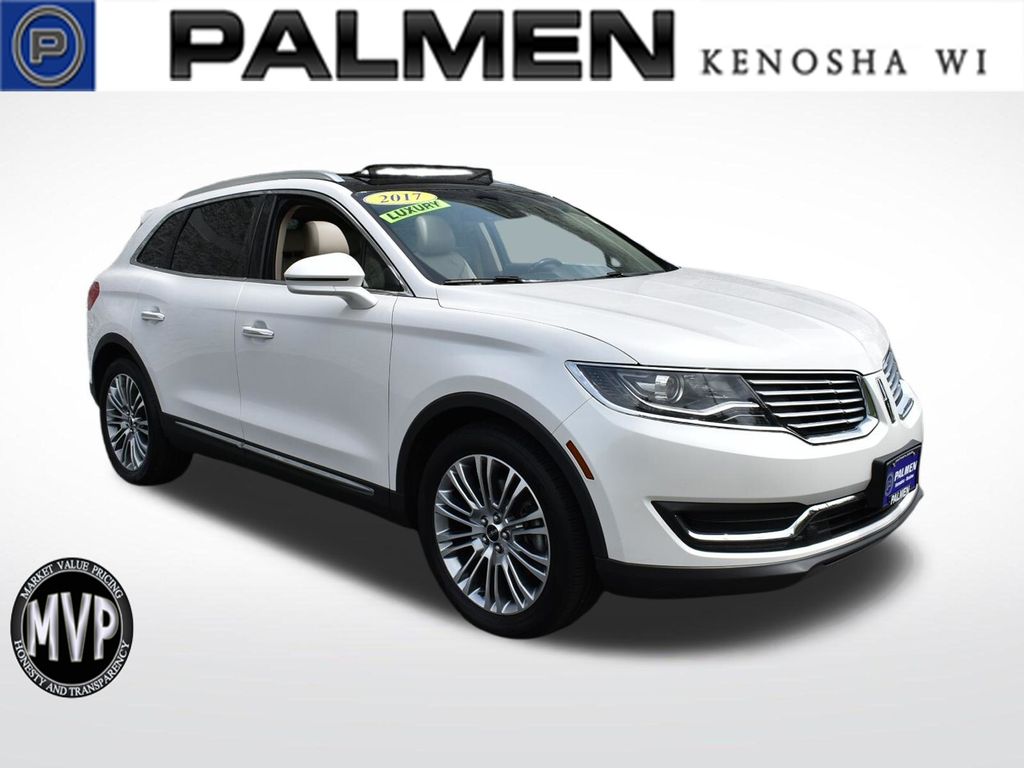 White Platinum Clearcoat Metallic 2017 Lincoln MKX SUV / Crossover All-Wheel Drive 6-Speed Automatic