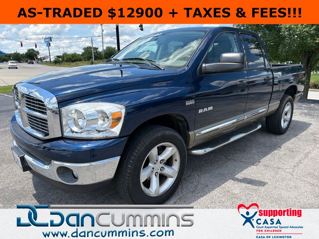Patriot Blue Pearlcoat 2008 Dodge RAM 1500 Pickup Truck 5-Speed Automatic