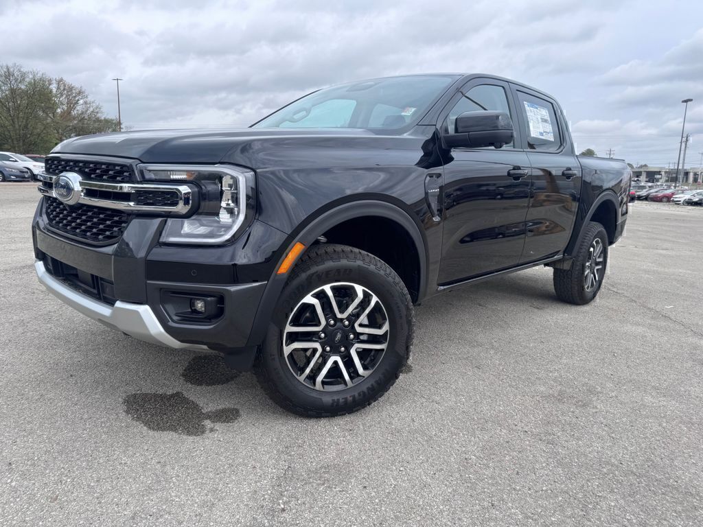 Shadow Black 2026 Ford Ranger Lariat SuperCrew 4WD Pickup Truck Four-Wheel Drive Automatic