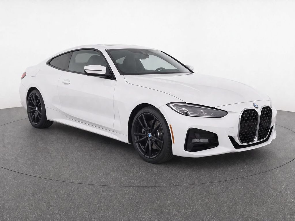 Alpine White 2023 BMW 4 Series Coupe All-Wheel Drive 8-Speed Automatic