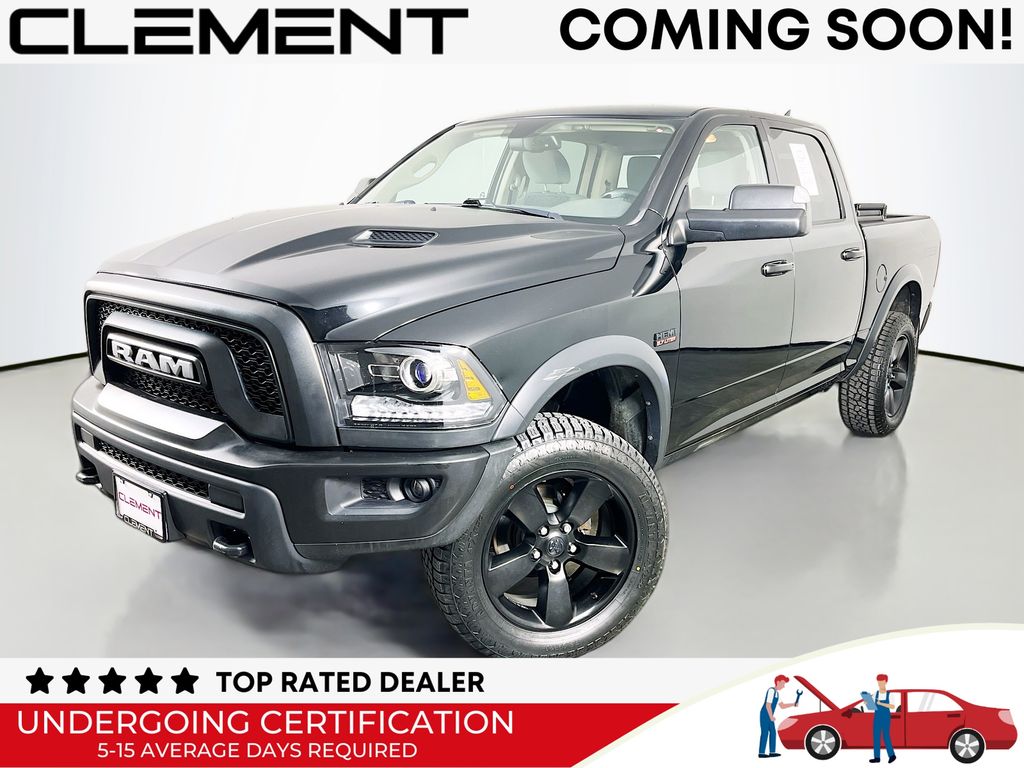 Diamond Black Crystal Pearlcoat 2019 RAM 1500 Pickup Truck Four-Wheel Drive 8-Speed Automatic