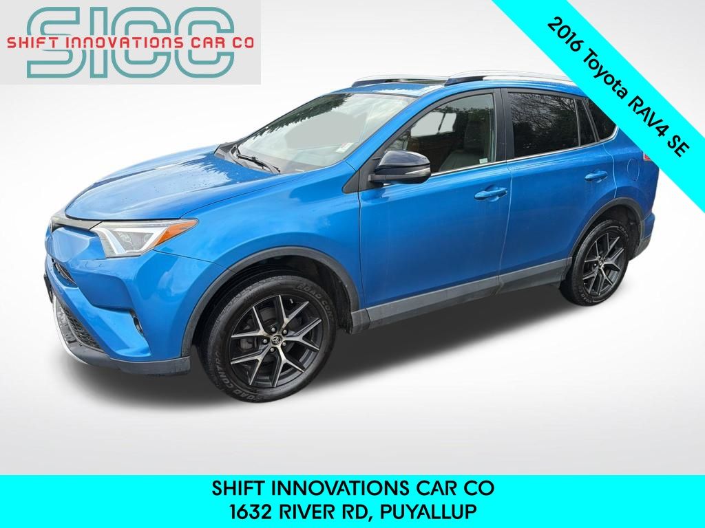 Blue 2016 Toyota RAV4 SE AWD SUV / Crossover All-Wheel Drive Automatic