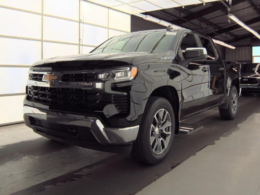 Black 2024 Chevrolet Silverado 1500 Pickup Truck Four-Wheel Drive 8-Speed Automatic