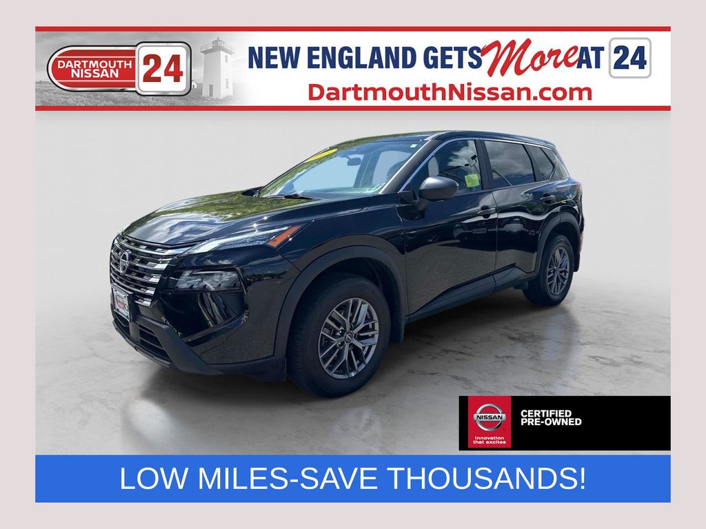 Super Black 2025 Nissan Rogue S AWD SUV / Crossover All-Wheel Drive Continuously Variable Transmission