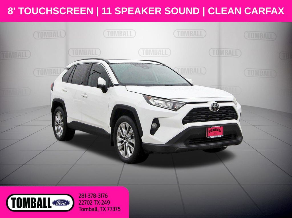 Super White 2019 Toyota RAV4 SUV / Crossover Front-Wheel Drive 8-Speed Automatic