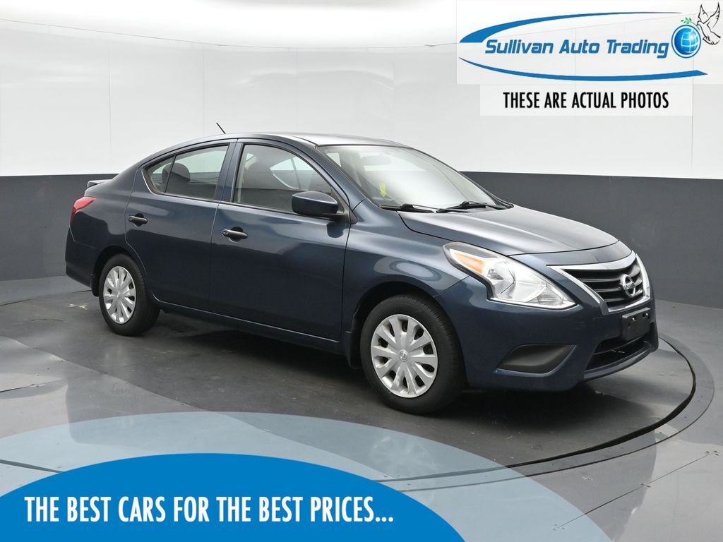 Gray (Graphite Blue) 2017 Nissan Versa Sedan Front-Wheel Drive Continuously Variable Transmission