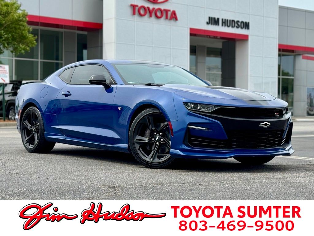 Riverside Blue Metallic 2019 Chevrolet Camaro 1SS Coupe RWD Coupe Rear-Wheel Drive 6-Speed Manual