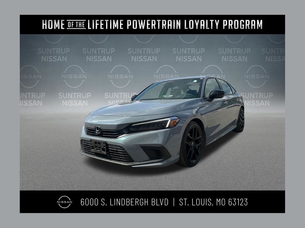Sonic Gray Pearl 2022 Honda Civic Sport FWD Sedan Front-Wheel Drive Continuously Variable Transmission