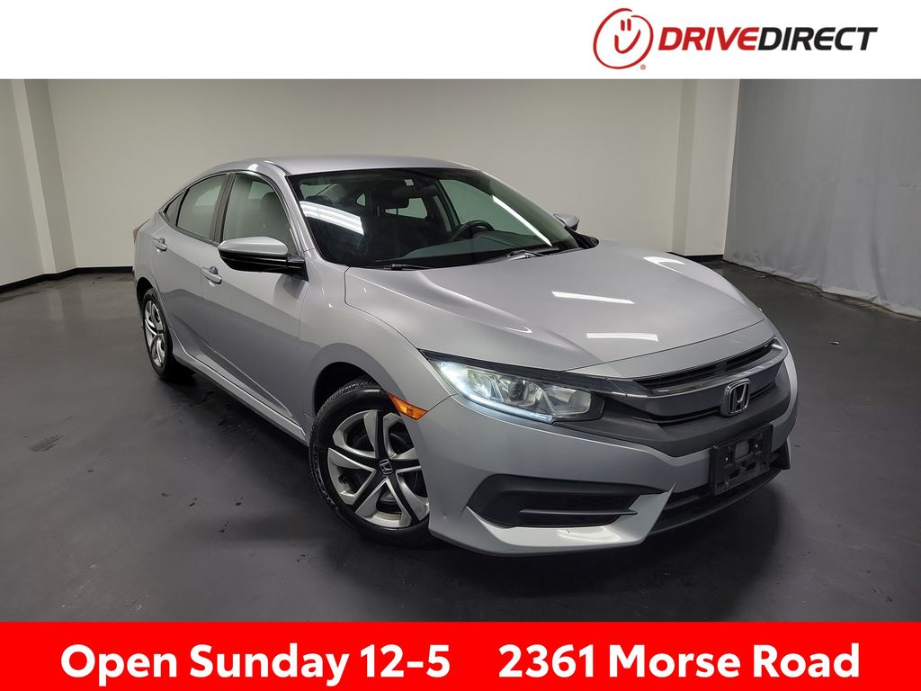 Lunar Silver Metallic 2016 Honda Civic LX Sedan Front-Wheel Drive Continuously Variable Transmission