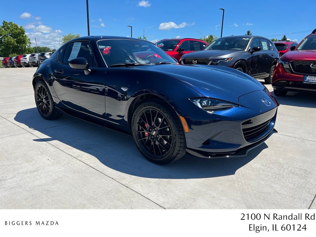 Crystal Blue 2025 Mazda MX-5 Miata Convertible Rear-Wheel Drive 6-Speed Manual