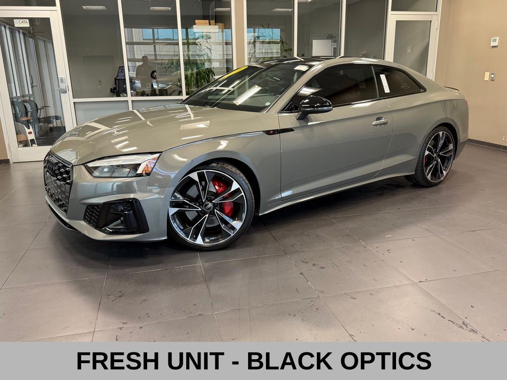 Chronos Gray Metallic/Black Roof 2024 Audi S5 Coupe All-Wheel Drive 8-Speed Automatic