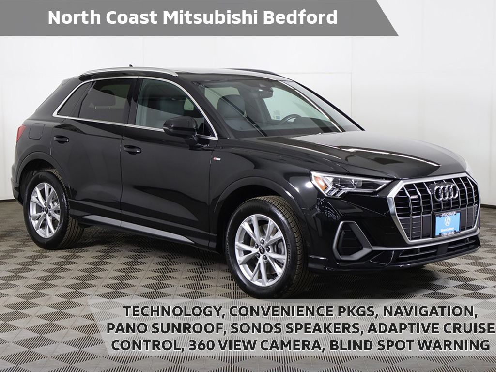 Mythos Black Metallic 2023 Audi Q3 quattro Premium Plus S Line 45 TFSI SUV / Crossover All-Wheel Drive 8-Speed Automatic