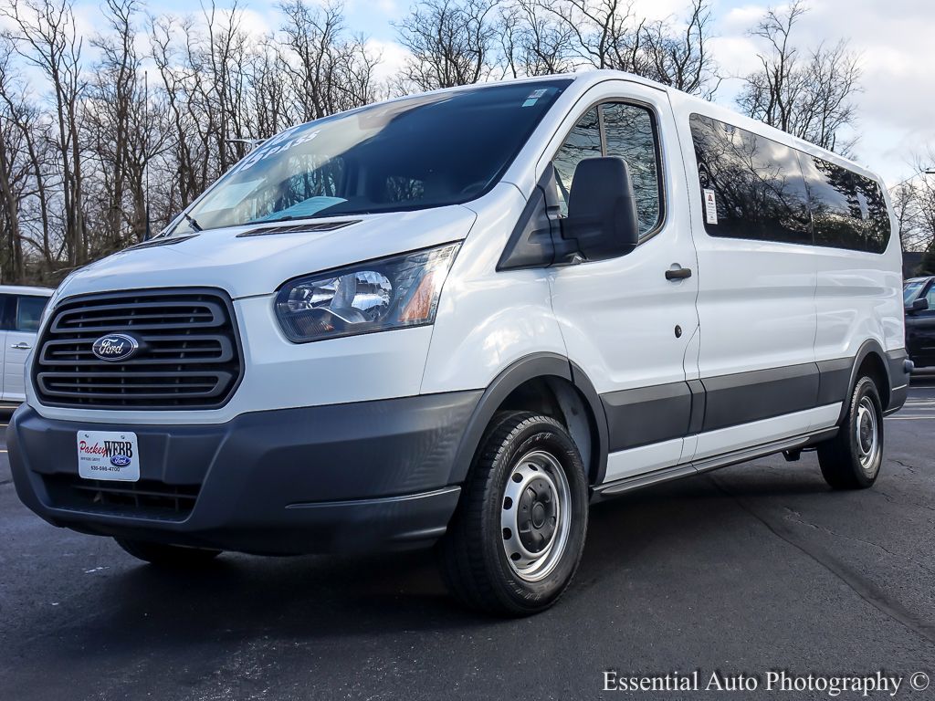 Oxford White 2018 Ford Transit Passenger 350 XL Low Roof LWB RWD with 60/40 Passenger-Side Doors Van Rear-Wheel Drive 6-Speed Automatic Overdrive