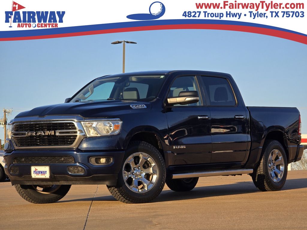 Patriot Blue Pearlcoat 2020 RAM 1500 Big Horn Crew Cab 4WD Pickup Truck Four-Wheel Drive 8-Speed Automatic