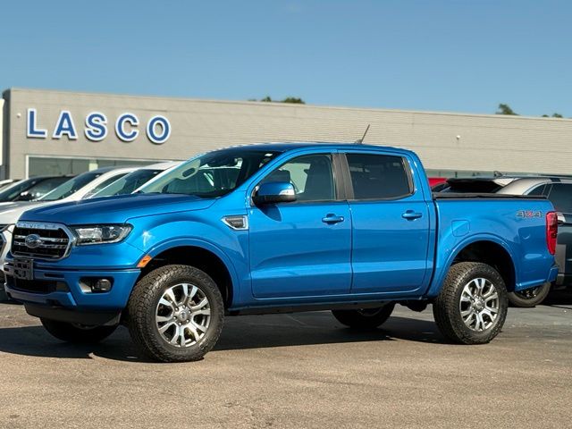 Blue Metallic 2021 Ford Ranger Pickup Truck Four-Wheel Drive Automatic