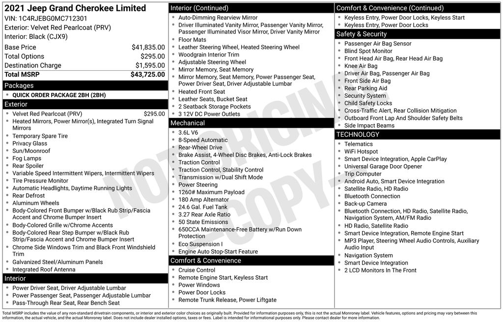 2021 Jeep Grand Cherokee Limited Red at Auto Express Mitsubishi
