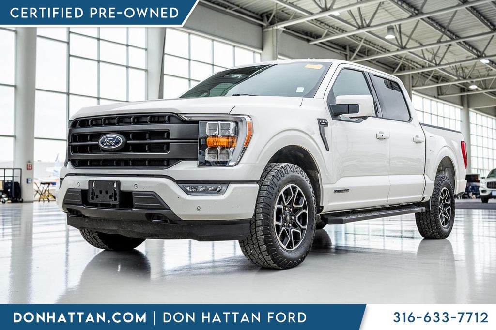 White Metallic 2023 Ford F-150 Pickup Truck Four-Wheel Drive Automatic