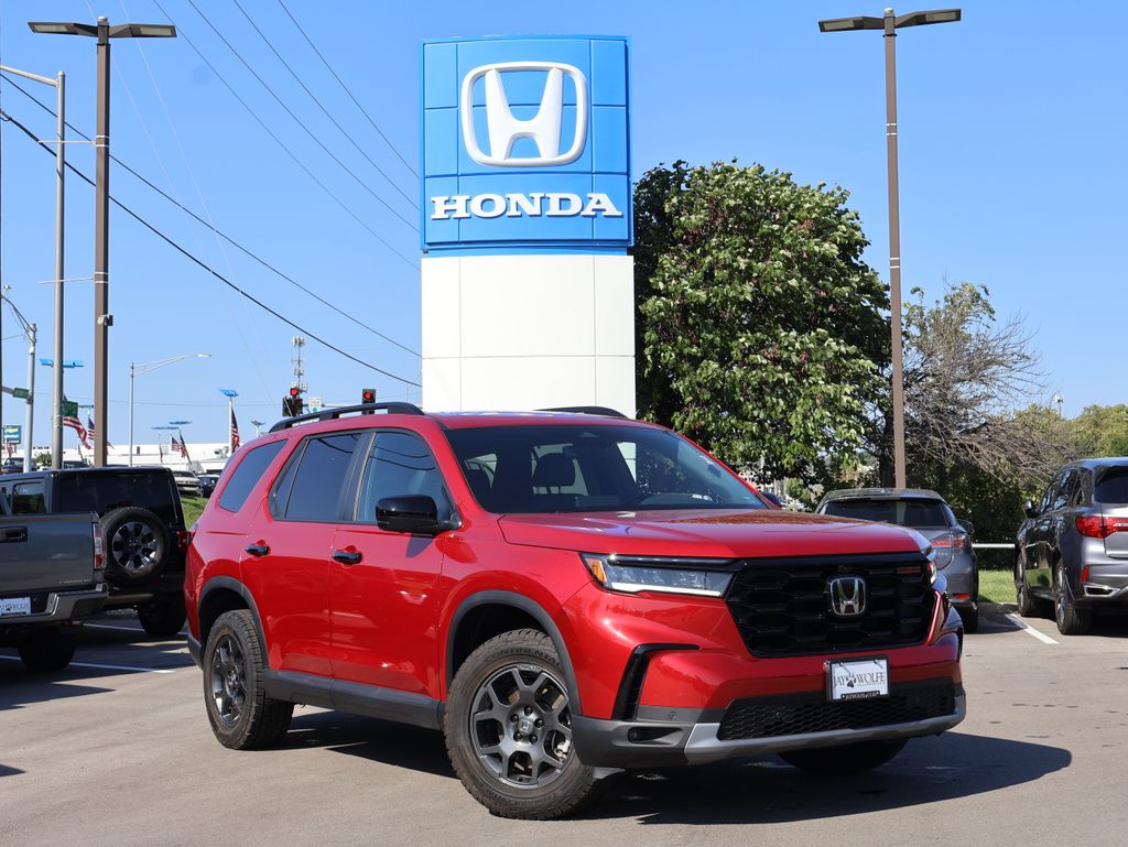 Radiant Red Metallic II 2025 Honda Pilot SUV / Crossover All-Wheel Drive Automatic