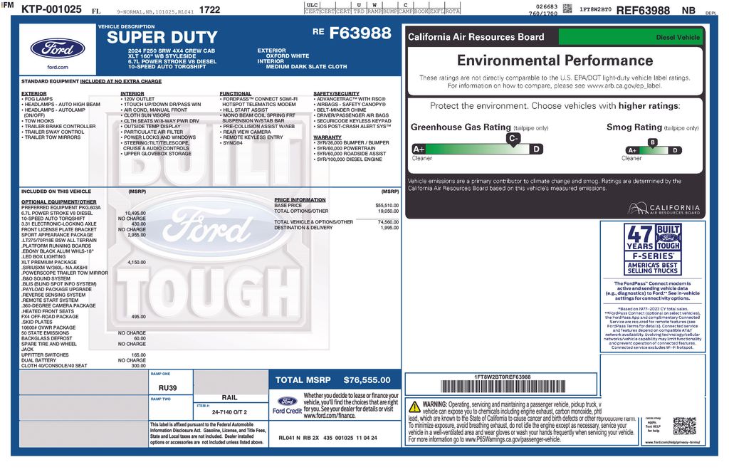 Certified Used 2024 White Ford XLT image 2