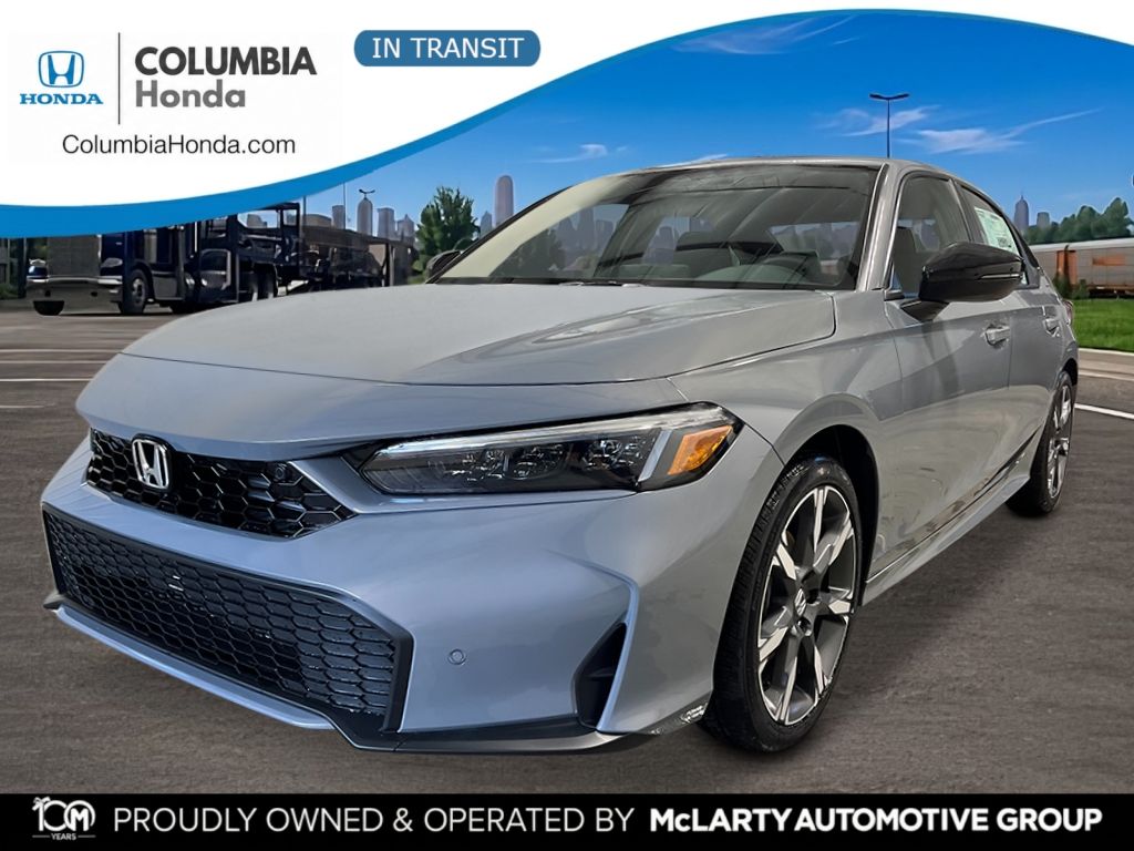 Urban Gray Pearl 2026 Honda Civic Hybrid Sedan Front-Wheel Drive Continuously Variable Transmission