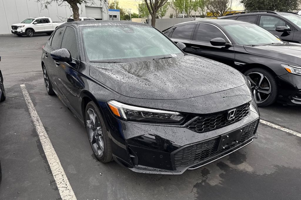 Crystal Black Pearl 2026 Honda Civic Hybrid Sport Touring Sedan FWD Sedan Front-Wheel Drive Continuously Variable Transmission