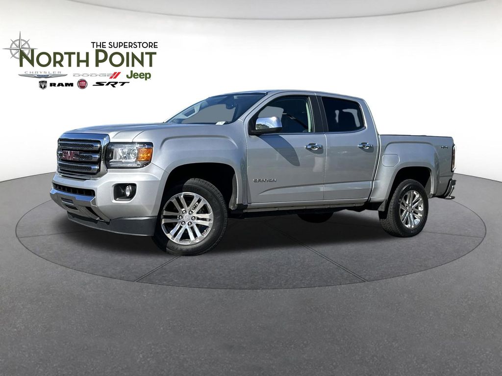 Quicksilver Metallic 2016 GMC Canyon SLT Crew Cab 4WD Pickup Truck Four-Wheel Drive 6-Speed Automatic