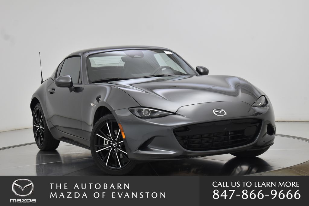 Machine Gray Metallic 2025 Mazda MX-5 Miata Convertible Rear-Wheel Drive 6-Speed Automatic