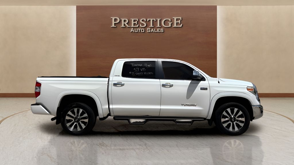 Super White 2019 Toyota Tundra Pickup Truck Four-Wheel Drive 6-Speed Automatic