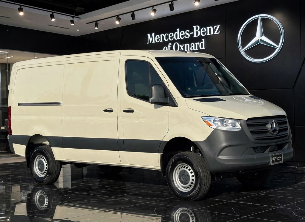 Pebble Gray 2026 Mercedes-Benz Sprinter Cargo Van All-Wheel Drive 9-Speed Automatic