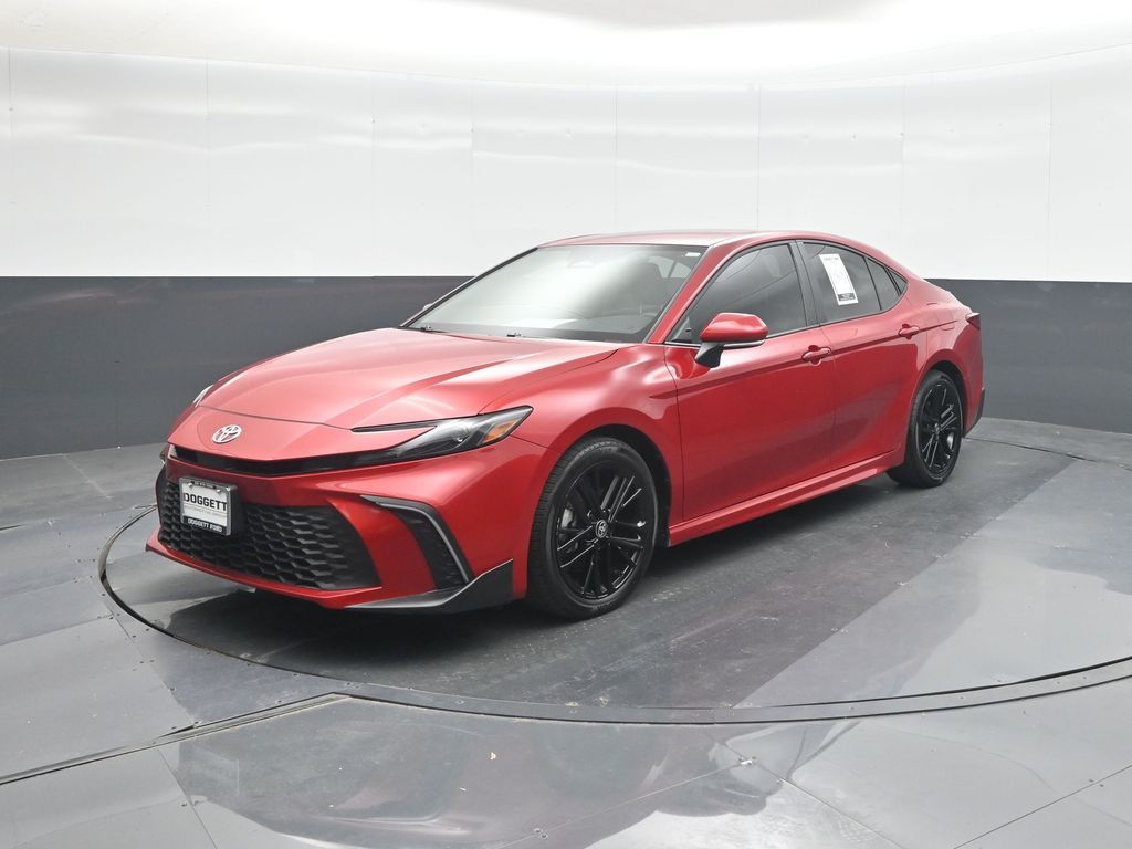 Red 2025 Toyota Camry Sedan Front-Wheel Drive Continuously Variable Transmission