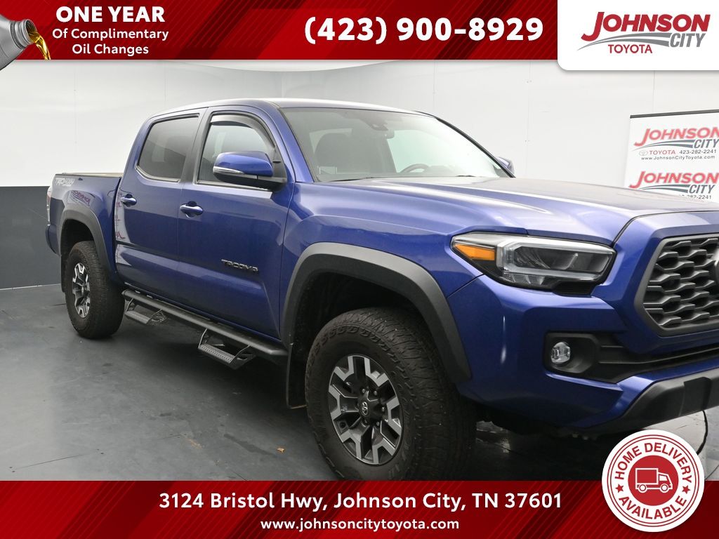Blue Crush Metallic 2023 Toyota Tacoma TRD Off Road Double Cab 4WD Pickup Truck Four-Wheel Drive 6-Speed Automatic
