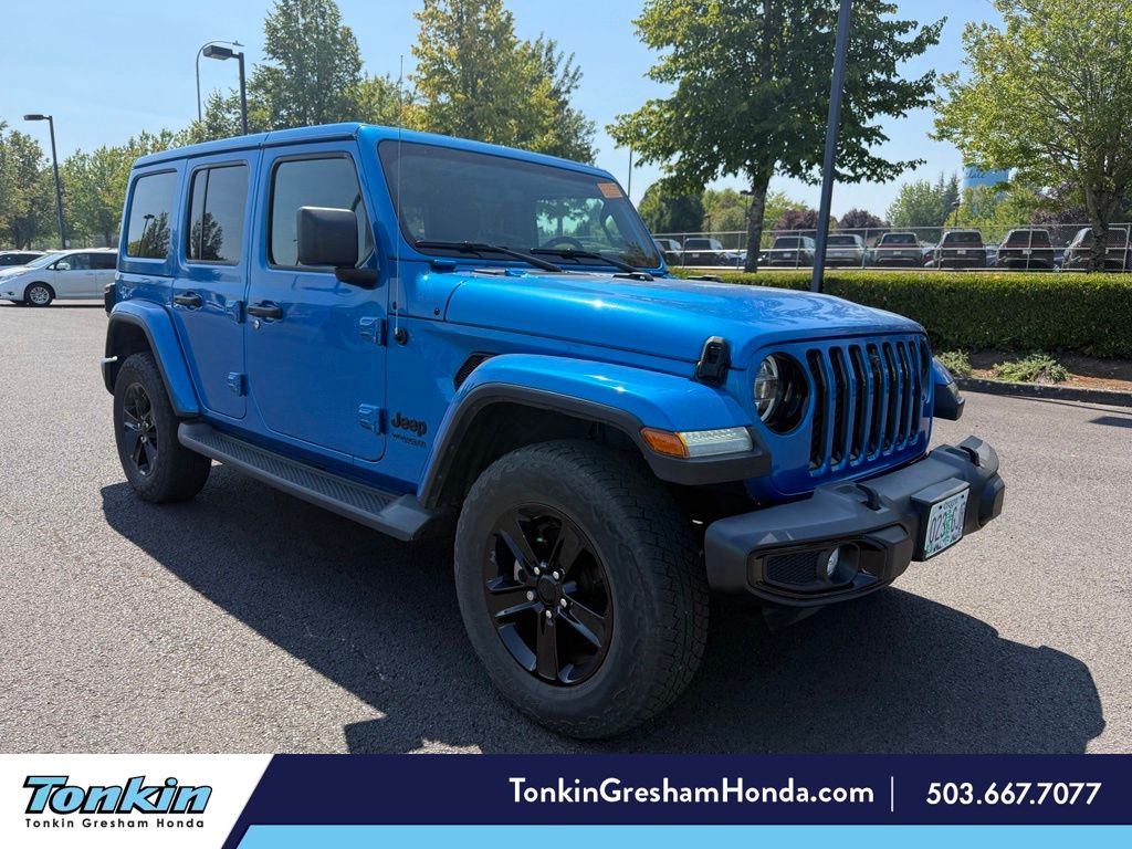 Hydro Blue Pearlcoat 2022 Jeep Wrangler SUV / Crossover Four-Wheel Drive 8-Speed Automatic