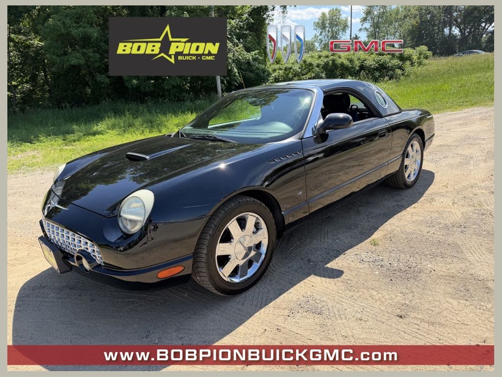 Evening Black 2003 Ford Thunderbird Premium RWD Convertible Rear-Wheel Drive 5-Speed Automatic