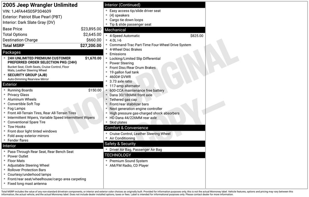 2005 Jeep Wrangler Unlimited's photo
