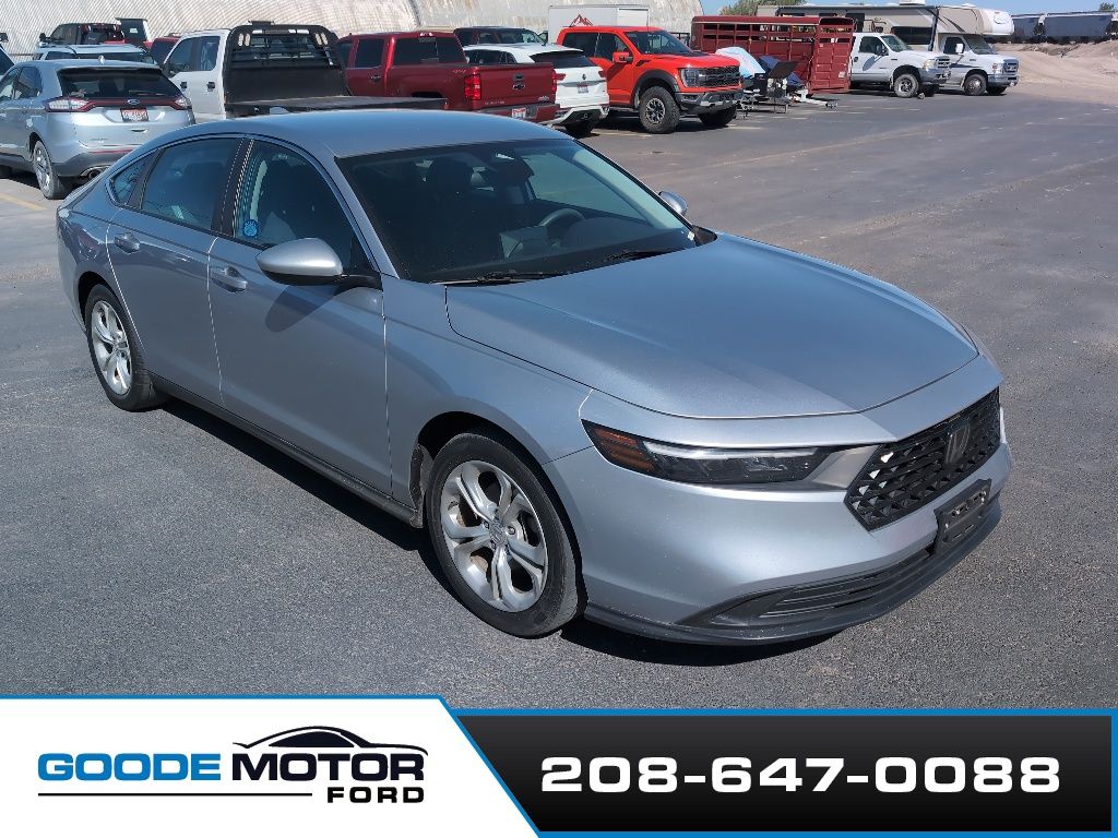 Lunar Silver Metallic 2023 Honda Accord LX FWD Sedan Front-Wheel Drive Continuously Variable Transmission