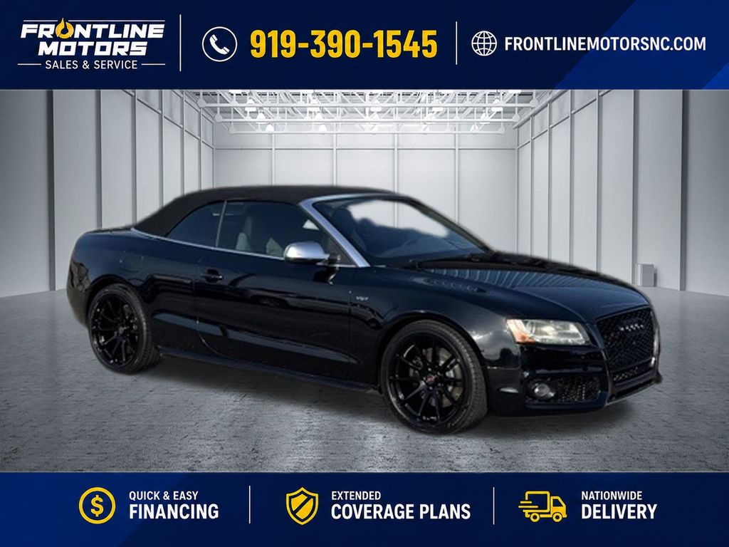 Black 2012 Audi S5 Convertible All-Wheel Drive 7-Speed Automatic