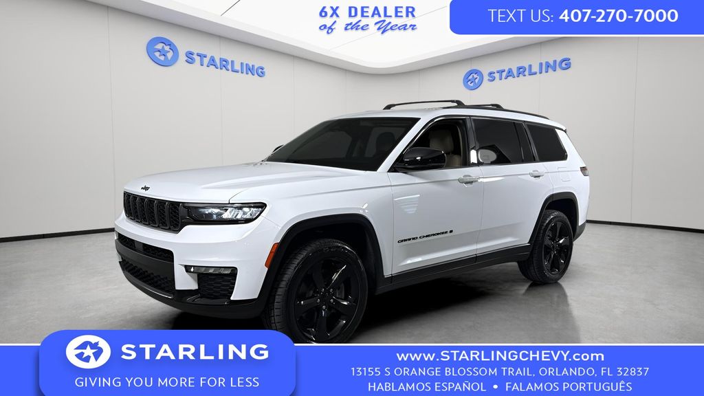 Bright White Clearcoat 2022 Jeep Grand Cherokee L Limited RWD SUV / Crossover 4X2 8-Speed Automatic